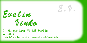 evelin vinko business card